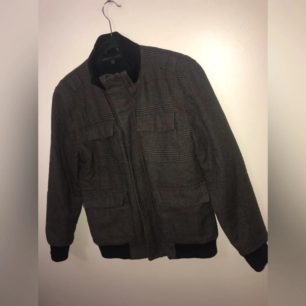 URBAN outfitters standard cloth mens wool blend plaid bomber jacket size S
